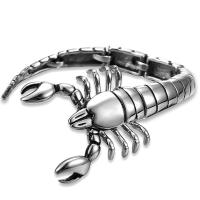 Cool Mens Silver Color Gothic 316L Stainless Steel Scorpion celet Bangle High Quality Punk Biker Animal Titanium celet