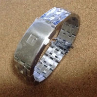 Watchbands Bracelet For 1853 PRC200 T17 T461 T055 T014 Men Fold Clasp Strap Watches Accessories Stainless Steel Watch Band Chain