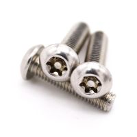 M3 M4 M5 M6 M8 M10 M12 304 baja tahan karat enam Lobe Torx tombol kepala bulat dengan Pin sekrup baut keamanan tahan Tamper anti-maling