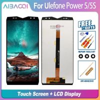 Aibaoqi ชุดหน้าจอแอลซีดีสัมผัสใหม่เอี่ยม Ulefone Power 5 5S อะไหล่ทดแทนโทรศัพท์ Ulefone