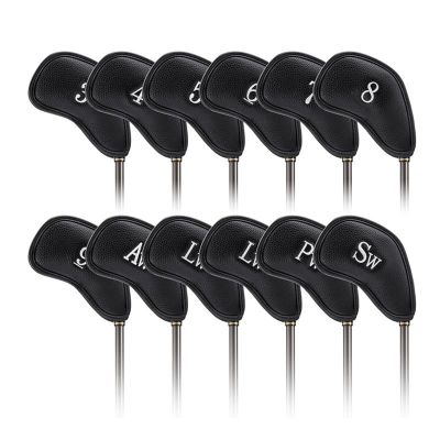 ✜♗ 12Pcs Golf Iron Head CoversGolf Head Coversทนทาน Golf Club Head Covers With Number Tags For Ping Titleist Callaway