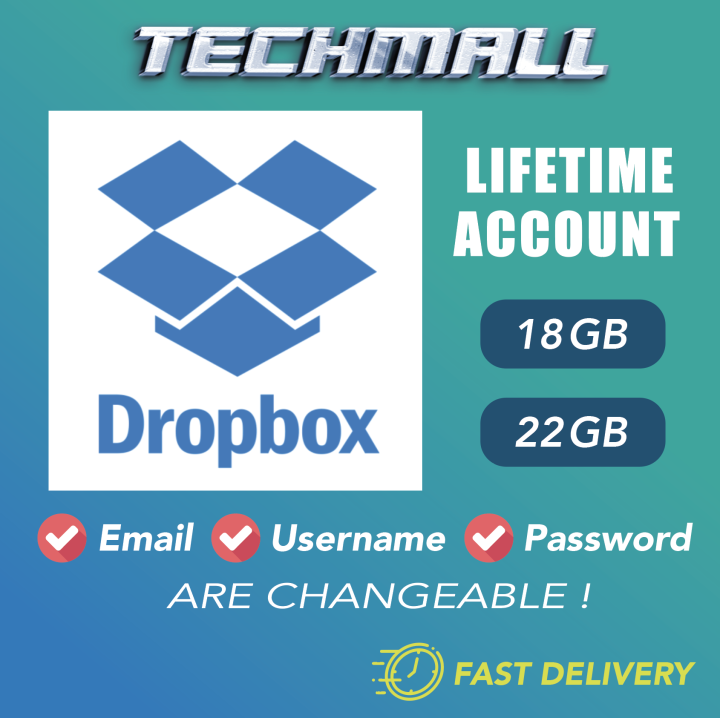 Upgrade Current Dropbox Storage Account to 18GB Lazada