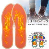 [A Like]1คู่ Disposable Self Heating Shoe Insoles Warm Sock Feet Heater Foot Winter Warmer Pad Mountain Skiing Keep Camping Hiking