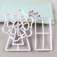 [Duola] Ferris WHEEL 3D fondant Mold CUTTER เค้กคุกกี้เบเกอรี่แม่พิมพ์ตกแต่ง