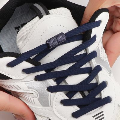 1Pair Elastic laces Sneakers Tennis No tie Shoelace Stretchy Lazy Round Shoelaces without ties Kids Adult Shoes Accessories