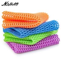 ✁ 1Pc Rapid Dry Scourer Inodore Mesh Innovative Dish Washing Net Cloths Cleaner Washing Cloths Kitchen Cleaning Cloths Washer