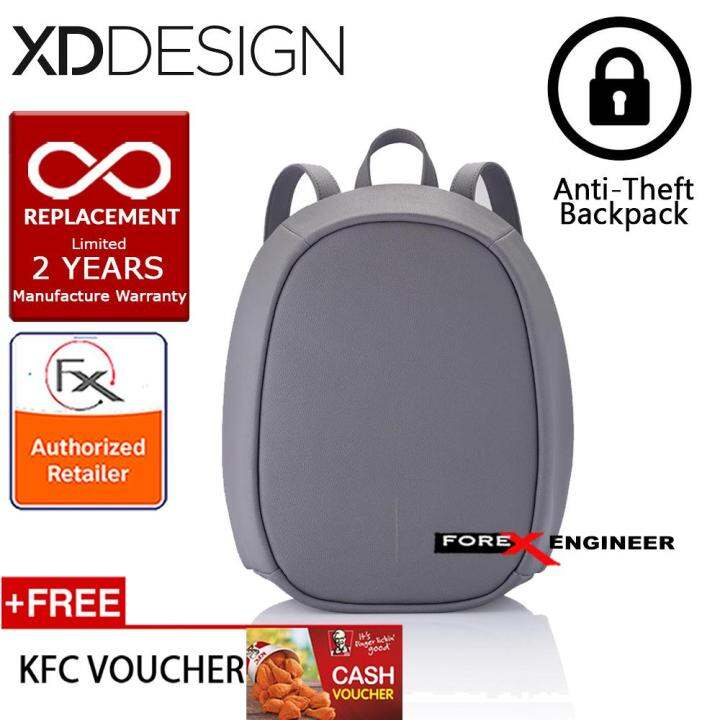 XD Design Bobby Elle AntiTheft Backpack Dark Grey color Lazada
