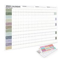 2024 Wall Hanging Calendar Yearly Planner Sheet Memo Pad To Do List Agenda Schedule Check List Home