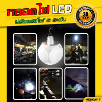 หลอดไฟโซล่าเซลล์ LED ปรับแสงได้ 5 ระดับ ไฟพลังงานแสงอาทิตย์ หลอดไฟตุ้ม Solar Light หลอดไฟพกพา หลอดไฟฉุกเฉิน หลอดไฟบ้า