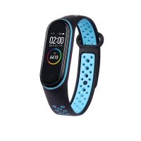 【✆HOT】 KDS MALL สายรัดระบายอากาศสำหรับ Xiaomi Mi Band 3 4 Miband อะไหล่สายรัดข้อมือกีฬาสำหรับ MiBand 4 3นาฬิกาข้อมือ Smart Watch