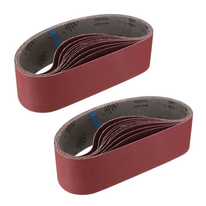 20 Pcs 4 x 36 Inch Aluminum Oxide Sanding Belts Heavy Duty Sanding