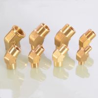 1/8 1/4 3/8 1/2 BSP Female Male Thread 45 Degree Brass Pipe Fitting Connector Adapter