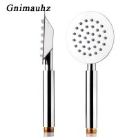 Bathroom Stainless Steel Hand Shower Polished Shower Hose Shower Mounting BracketSquare Circular Electroplating shower head