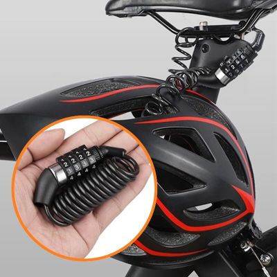 Bike Lock Cable Mini Cycling Combination Bicycle Cable Lock Portable Anti-Theft Resettable 4 Digit for Travel Luggage Locks