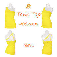 One Shoulder เสื้อบ่าเดี่ยวพร้อมบรา Kinare รุ่น OS2008 Yellow