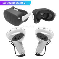 ชุดฝาครอบป้องกันสำหรับ Oculus Quest 2 VR Touch Controller Shell Case ชุดหูฟังหมวกนิรภัย Eye Pad สำหรับ Quest 2 VR อุปกรณ์เสริม