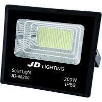 "sale"JD โคมไฟสปอร์ตไลท์โซลาร์เซลล์ 200W พร้อมรีโมท รุ่น JD88200 แสงเดย์ไลท์"ส่งด่วนทุกวัน"