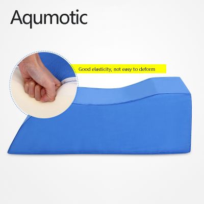 ▩ Aqumotic Leg or Foot Elevation Pillow Rest Long Pillows Latex Foam Pillow with Cover Body Wedge Emulsion Massage Soft Tool