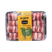 Siêu thị WinMart -Ba chỉ bò cắt lát New Zealand khay 250g