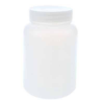 Laboratory Chemical Storage Case White Plastic Widemouth Bottle 500mL