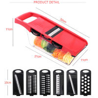 Mandoline Multi-function Plastic Slicer Vegetable Cutter with Stainless Steel Blade Manual Potato Peeler Onion Carrot Grater