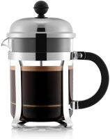 Bodum Chambord French Press Coffee Maker, 17 Ounce, .5 Liter, Chrome Glass Carafe Chrome 17 Ounce