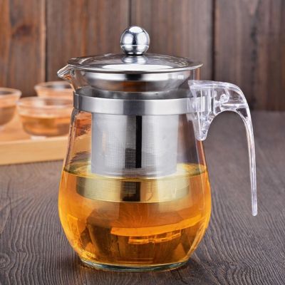 กาน้ำชา กาชงชา กาแก้ว ขนาด 750 ml. ตัวแก้วหนาพิเศษ ชนิดทนความร้อน เหยือก ขวดใส่น้ำชา