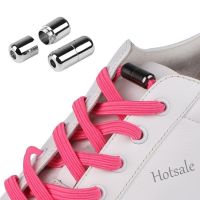 【hot sale】✱ D18 2 Pcs/ Pair Flat Round Shape Shoe Buckle/ Metal Lock Shoelaces Buckles/ DIY Elastic Ties Metal Lace Buckle/ No Tie Shoelaces Metal Clasps for All Kinds of Shoes/ Lazy Shoelaces Accessories