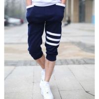 Mens Knee Length Jogger Pants Mens Sports Wear Summer Fashion Casual Sweatpants