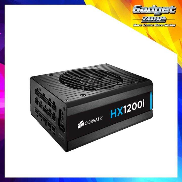 Corsair HXi Series™ HX1200i HighPerformance ATX Power Supply — 1200 Watt 80 Plus® PLATINUM
