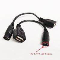 ✹☼ NCHTEK DC 5.5x2.1mm Female to USB2.0 A Female Converter cable Cable For Laptop Adapter/Free shipping/20PCS