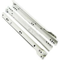 1set drawer Cabinet metal roller Track Slides Rails for Furniture Computer Table Chute Cabinet Keyboard drawer Roller