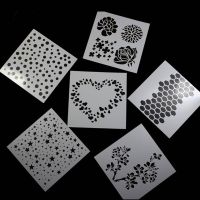 BOOCEAN 6pcs/set Hot DIY Crafts Paper Cards Stamp Embossing Template Scrapbooking Walls Painting Layering Stencils