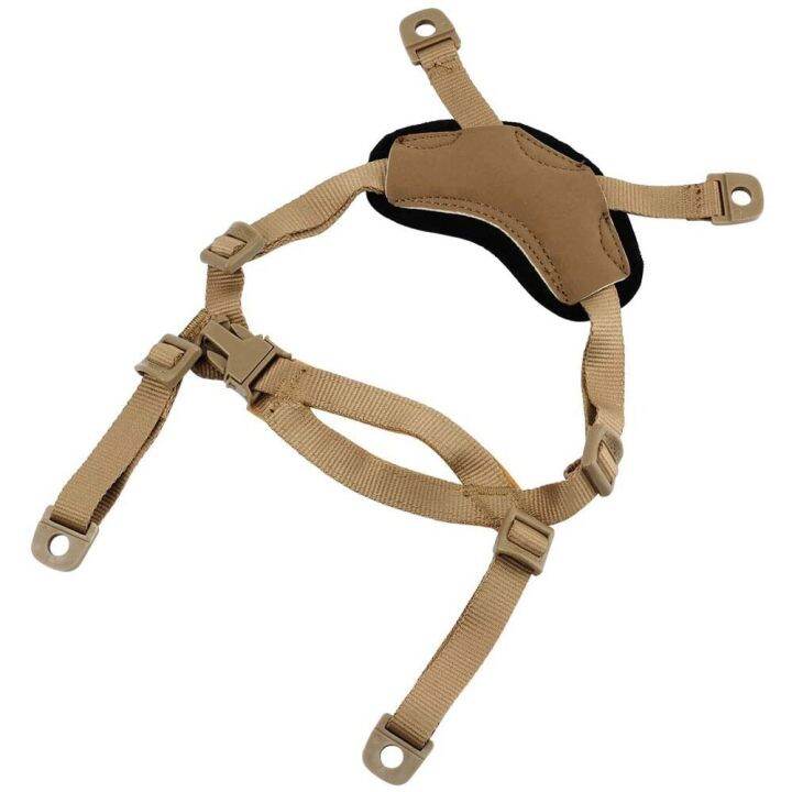 FMA Tactical 4 Points Chin Strap Suspension System XNape Helmet Retention Lanyard For MICH ACH