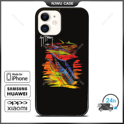 Guy Harvey Island Marlin Boat Phone Case for iPhone 14 Pro Max / iPhone 13 Pro Max / iPhone 12 Pro Max / XS Max / Samsung Galaxy Note 10 Plus / S22 Ultra / S21 Plus Anti-fall Protective Case Cover