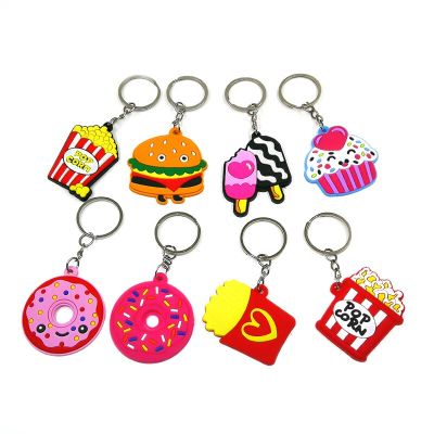 1PCS PVC Keychain Sale Well Colorful Casual Accessories Car Handbag Likeable Leisure Decoration Children Charms Birthday Gifts Key Chains
