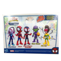 (ร้อน) Hasbro Marvel Action Figure Spider Man และเพื่อนวิเศษของเขามีตุ๊กตาที่สามารถเคลื่อนย้ายได้หลากหลายรุ่น Q สำหรับเด็ก