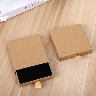 Necklace Package Boxes Gift Package Case Jewelry Box Drawer Jewelry Box Thick Box Kraft Paper Box