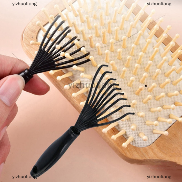 yizhuoliang-หวีและแปรงกำจัดขน2ชิ้นอุปกรณ์ทำความสะอาดแบบฝัง