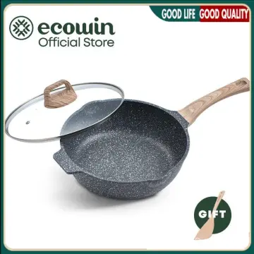 Ecowin Non Stick Deep Fry Pan With Lid 24/28/30/32cm Cookware