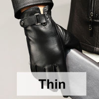 High Quality Autumn Winter 100 Geniune Sheepskin Leather Gloves Men Driving Mittens Warm Touch Screen Male Windproof S2197