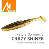 【hot】♕□✎ Meredith Shiner Fishing Soft Baits Wobbler Bass Bait 11cm/5pcs Artificial Tacke