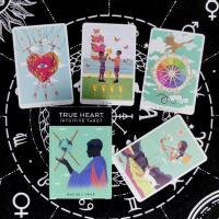 78 แผ่น True Heart Tarot เกมไพ่ทาโรต์ภาษาอังกฤษที่ใช้งานง่าย