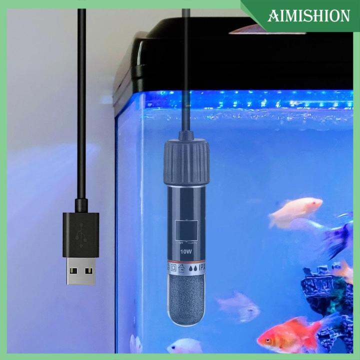 Aimishion Mini Aquarium Heater Fish Tank Heater Intelligent 5V USB