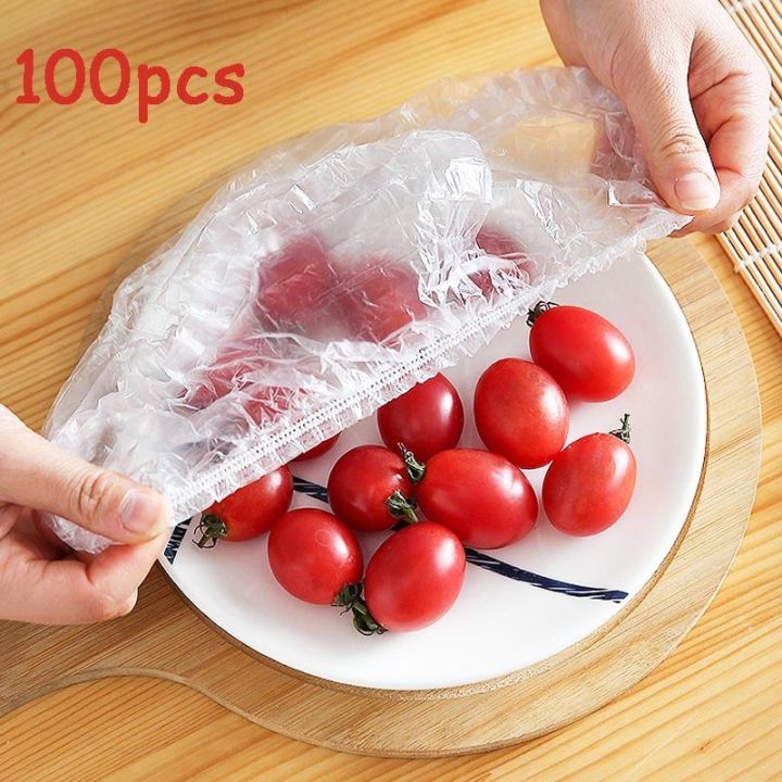 CW】 Food Cover Lid Elastic Covers - 100pcs Disposable Aliexpress 