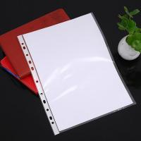 Paper Protector Sheets 11 Holes Notebook A4 Binder 100 Pages Clear Folder Sleeves 11.89*9.17in Protective Sleeves For Office Note Books Pads