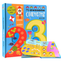 หนังสือ My Awesome Counting Board Book หนังสือนิทานการตรัสรู้จดหมายเด็ก หนังสือเด็กภาษาอังกฤษ สมุดระบายสี Children Book Kids Learning หนังสือแบบหัดอ่านภาษาอัง