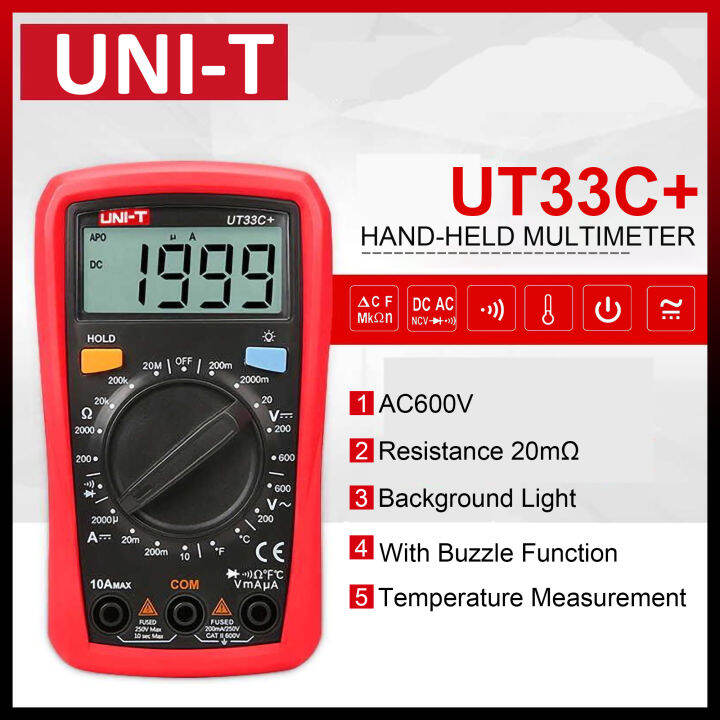 Digital Multimeter Palm Size UNI-T UT33C+ | Lazada