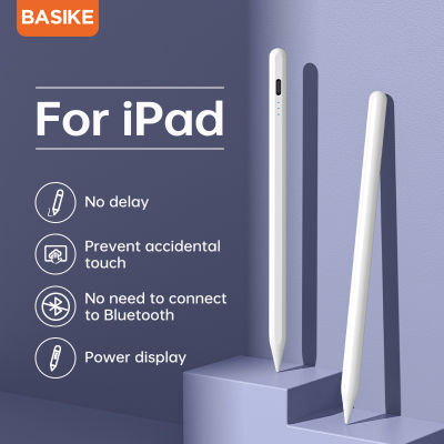 【ส่งจากไทย⚡️】BASIKE ปากกาไอแพด Apple Pencil Stylus Pen ipad Pen Capacitive ปากกา iPad ปากกาทัชสกรีน ปากกาเขียนหน้าจอ สำหรับ ipad Pro 11 12.9 2018-2021 ipad mini6 mini5 ipad Air4 Air3 ipad Gen9 Gen8 Gen7 Gen6
