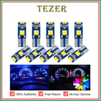 TEZER ใหม่10Pcs T5หลอดไฟ Led W3W W1.2W Led ภายในรถ Canbus ไฟ Dashboard ร้อนตัวบ่งชี้ Wedge อัตโนมัติ12V Led ไฟสำหรับแผง Air Light Conditioner,เกียร์ Light